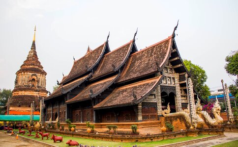 Ancient thailand wat lok moli