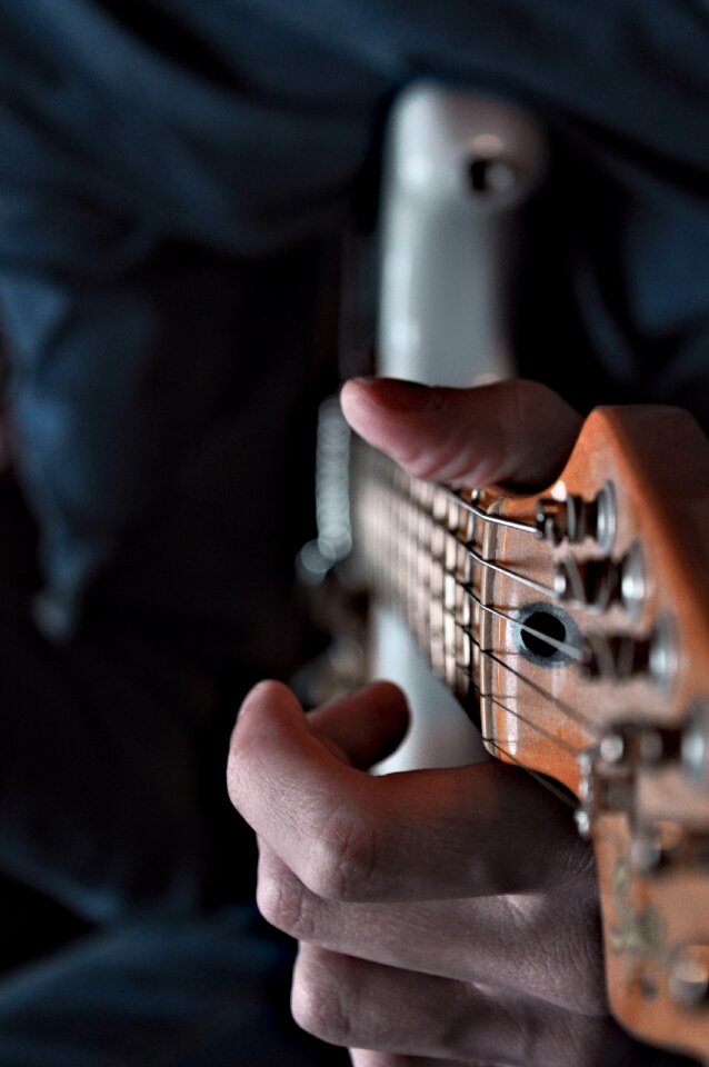 Electric guitar guitar head photo