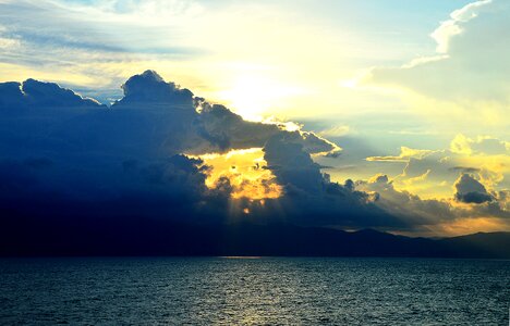 Clouds sunrise mediterranean