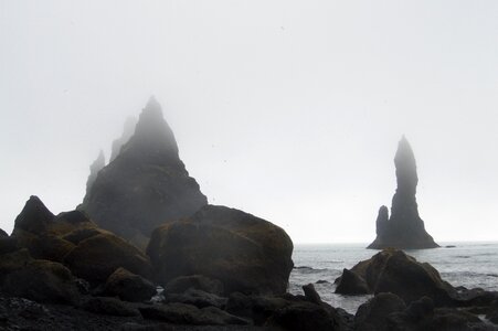 Ocean rock landscape photo