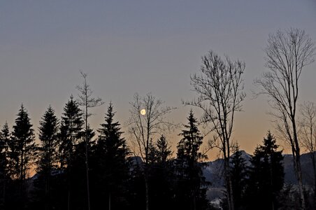 Evening sky dusk