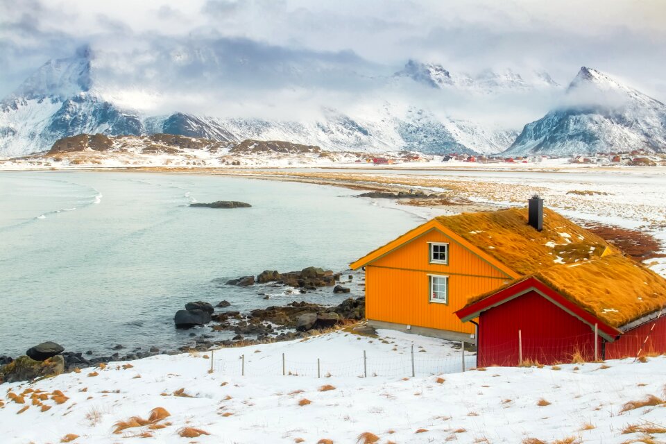 Winter snow houses