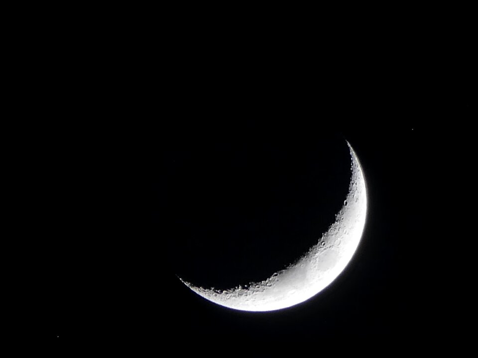 Night photograph full moon black