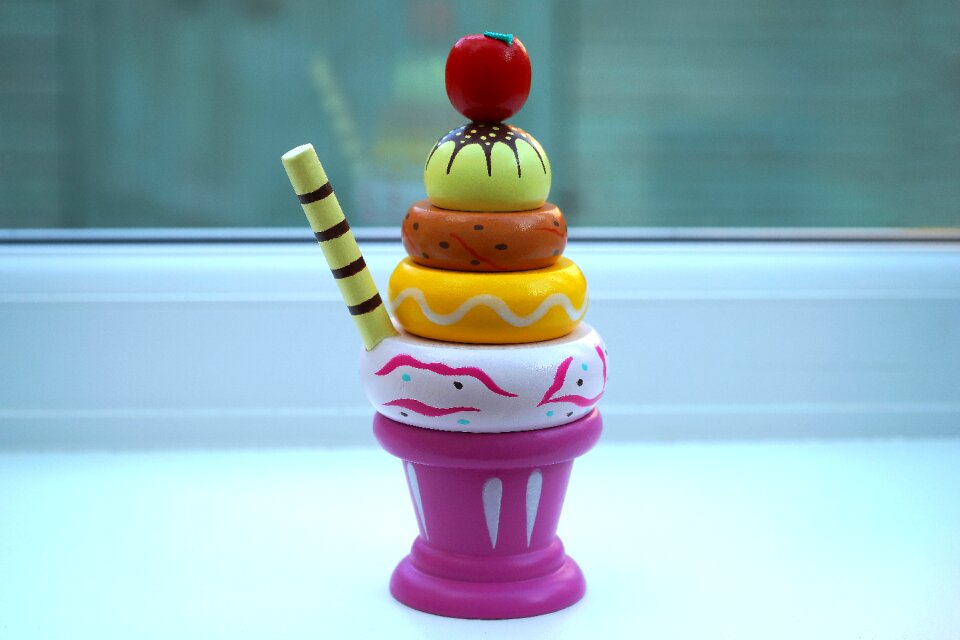 Ice cream sundae sweet dessert