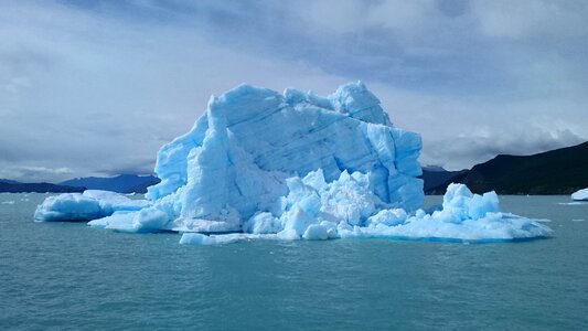 Boat iceberg winter photo