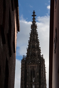 Church main tower narrow lane