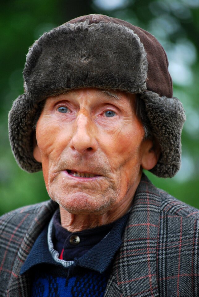 Man old age portrait