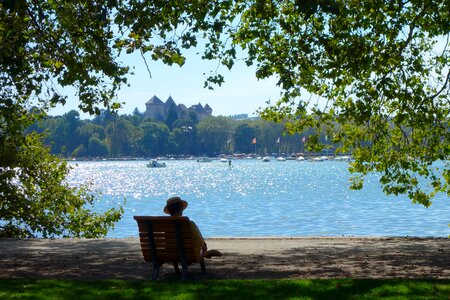 Lake annecy france photo