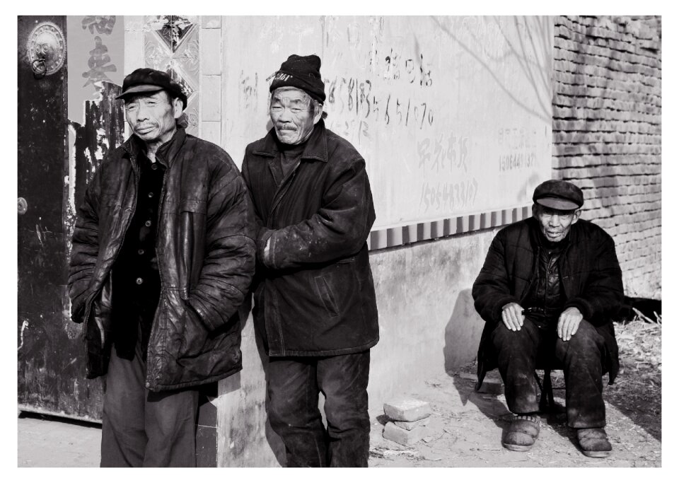China's rural elderly black and white memory