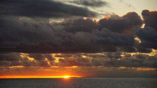 Clouds ocean abendstimmung