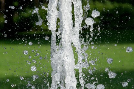 Bubble water feature spray photo