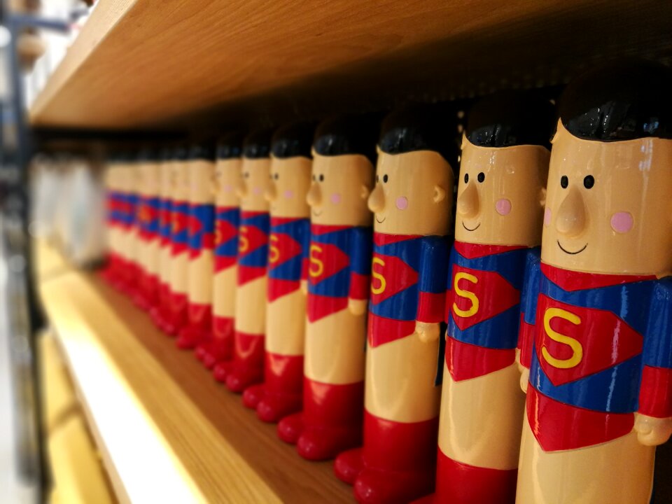 Toys superman piggy bank