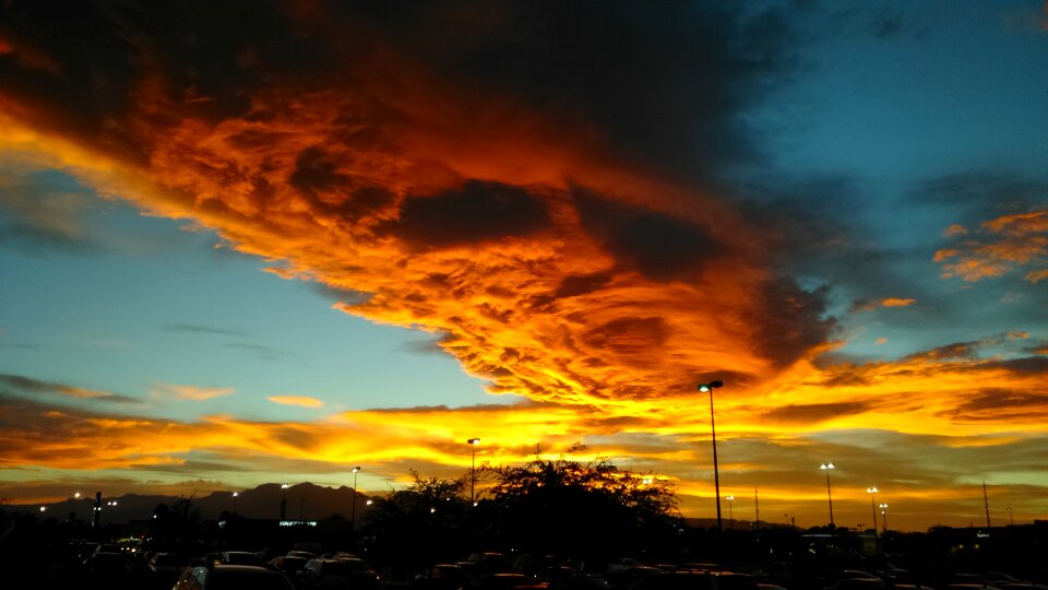 Sunset nature evening sky photo