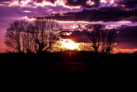 Sunset clouds sky