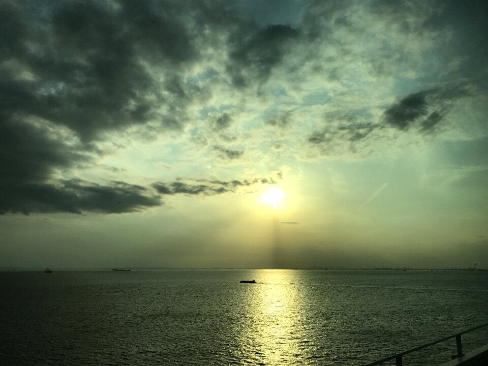 Sea twilight sunset