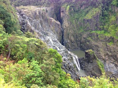 Flowing falls scenic waterfall