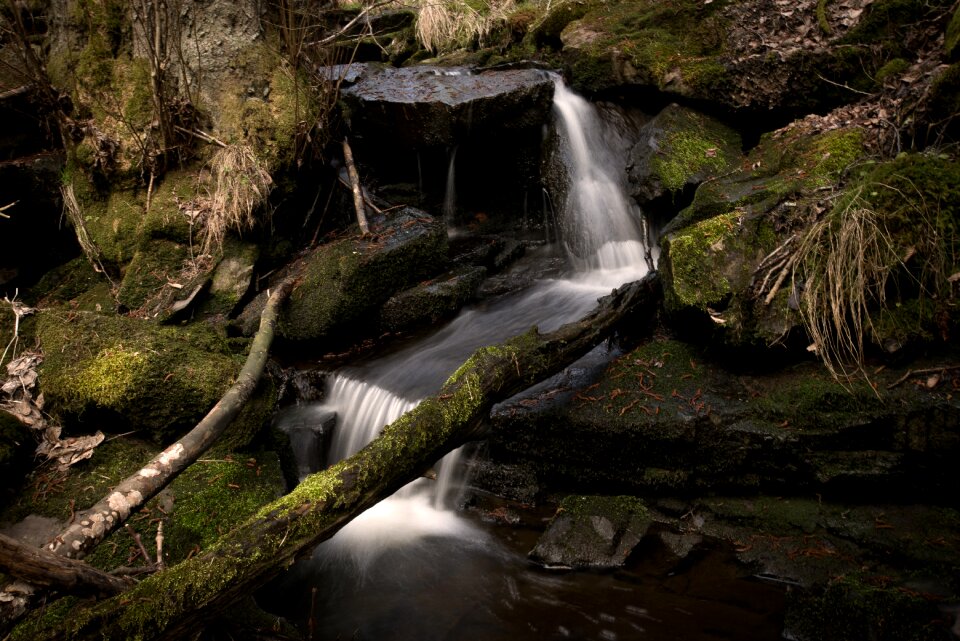 The nature of the runny waterfall