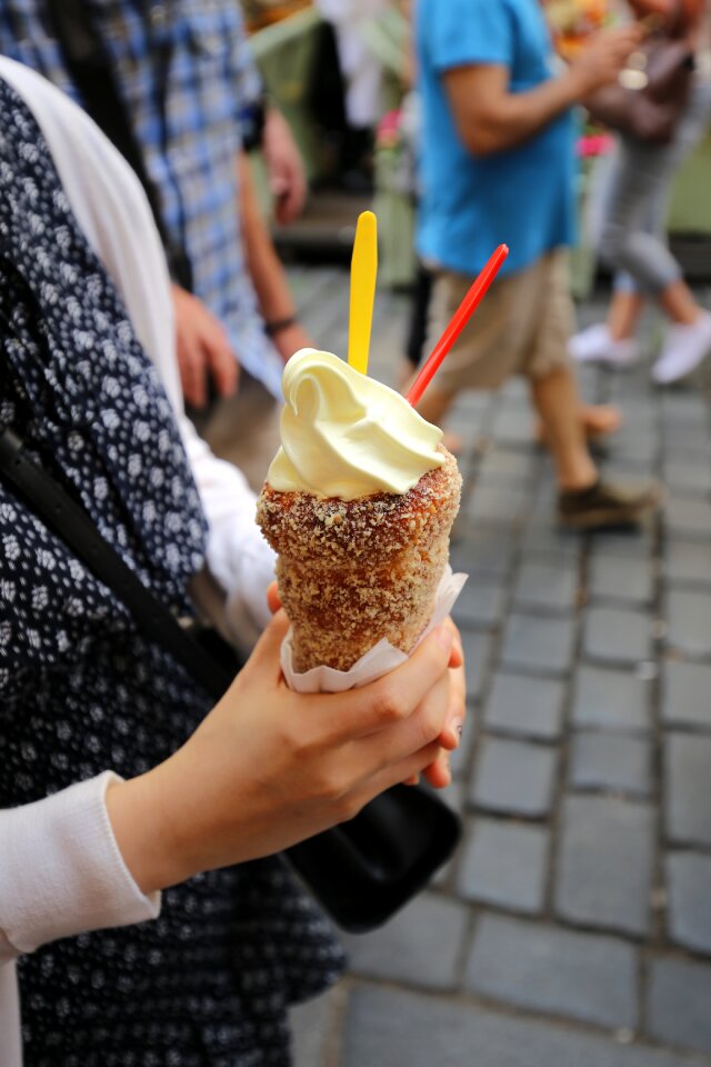 Czech hot people with ice cream