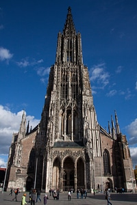 Church main tower skyward photo