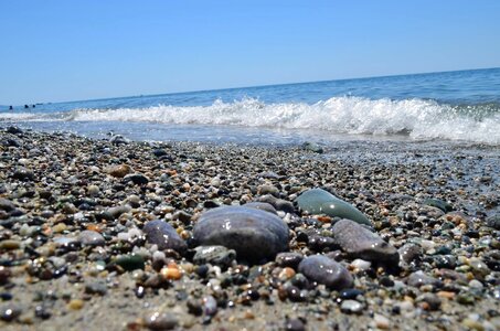 Sea beach stones photo