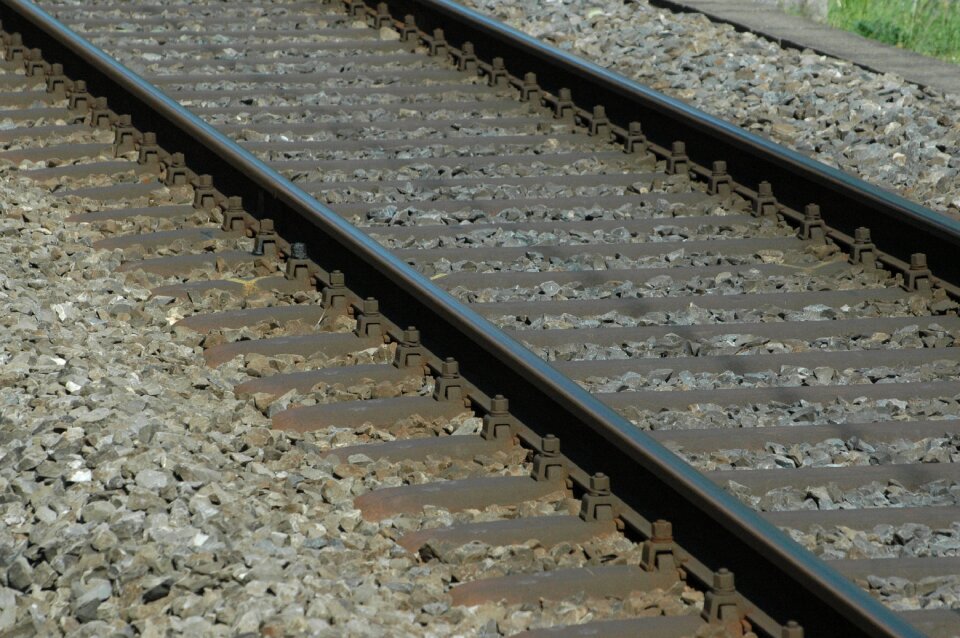 Railway railroad tracks railway tracks