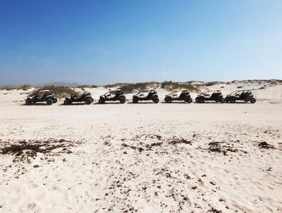 Car beach sand photo