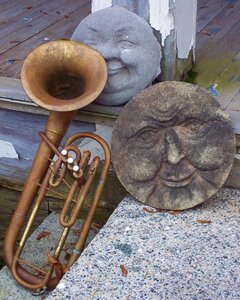 Stone ancient brass