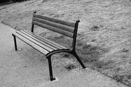 Sitting based black and white photo