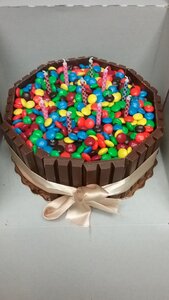 Fun gray birthday gray cake