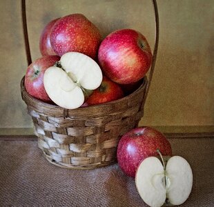 Healthy fruit season red photo