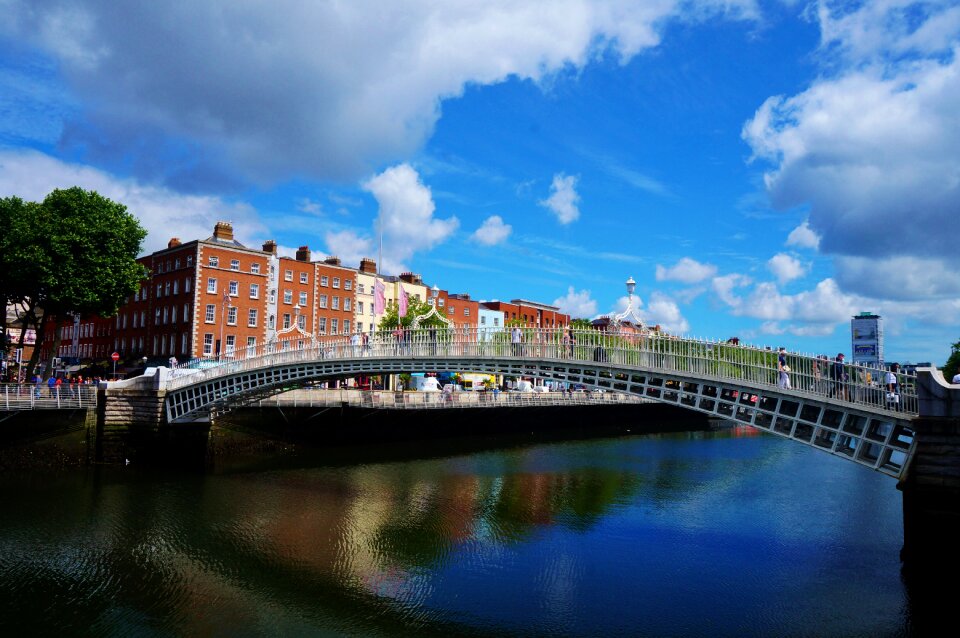 Ha'penny bridge river liffey