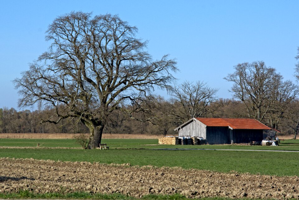 Upper bavaria tree barn photo