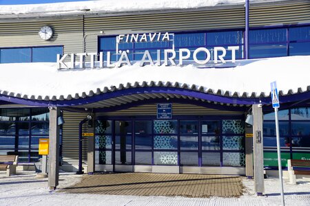 Finland airport snow photo