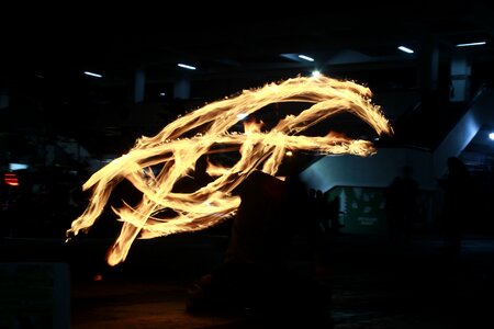 Performance fire dance photo