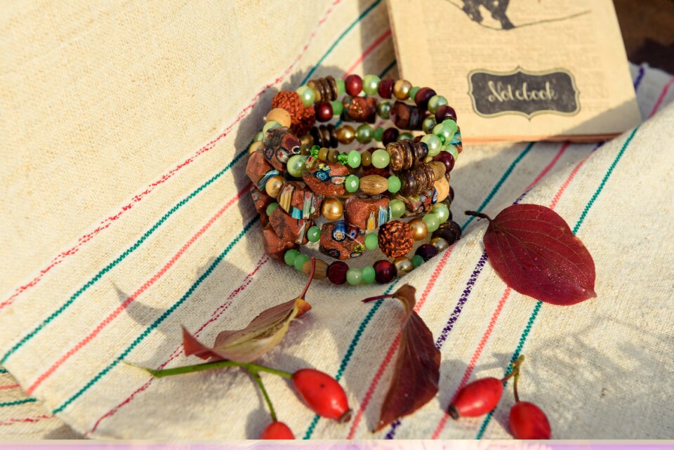 Ornament bracelet beads