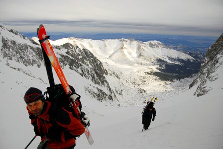 Ski mountaineering mountains snow photo