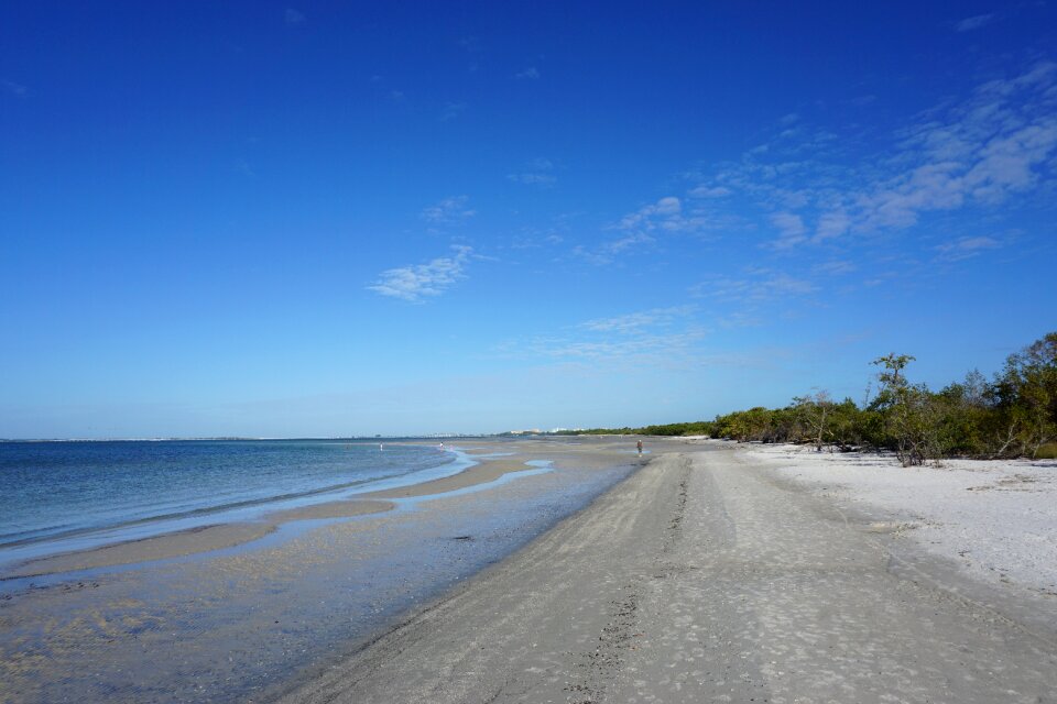 Water sand sky