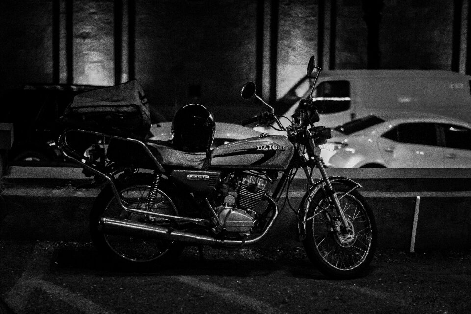 Motorbike transport bike photo