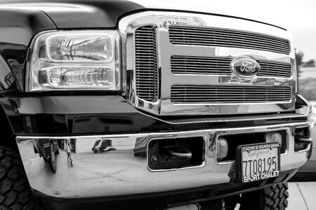 Black and white photography transportation vehicle photo
