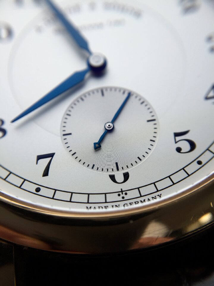 Minute clock face