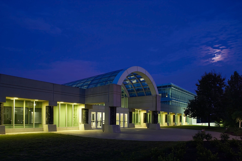 Evening architecture lights