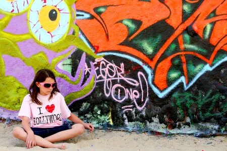 Venice beach grunge child