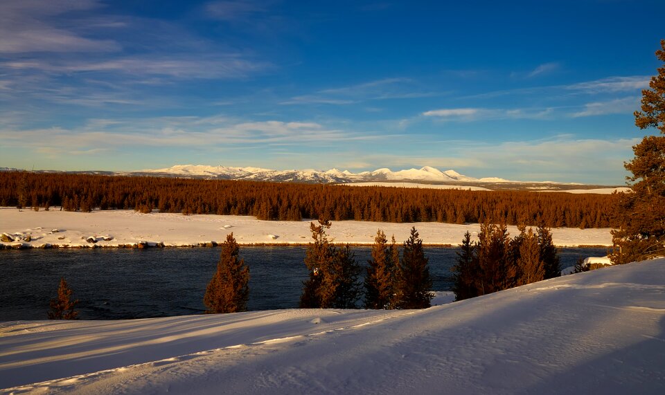 Winter snow landscape photo