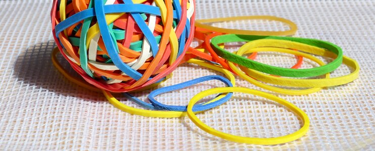Elastic rubber color