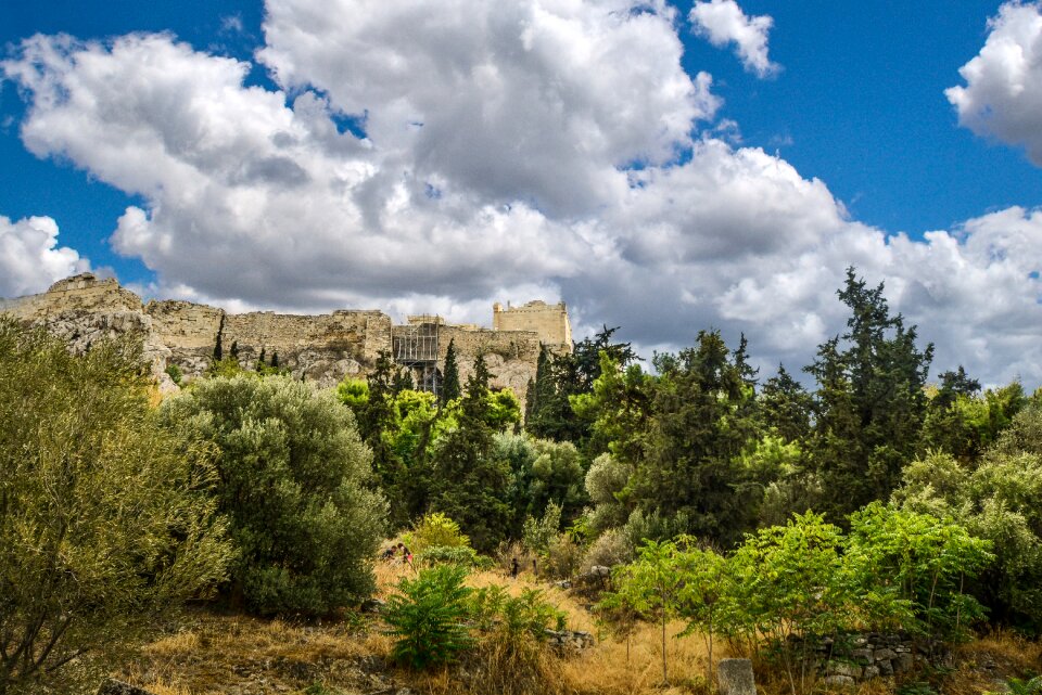 Greek hill hillside
