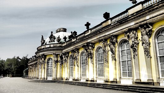 Castle sanssouci historically atmospheric