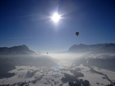 Float hot air balloon ride sunbeam