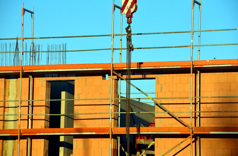 Construction work construction scaffold