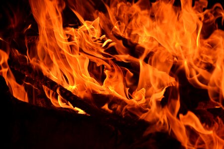 Flame log fire campfire hot
