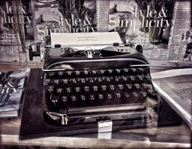 Vintage gray writing